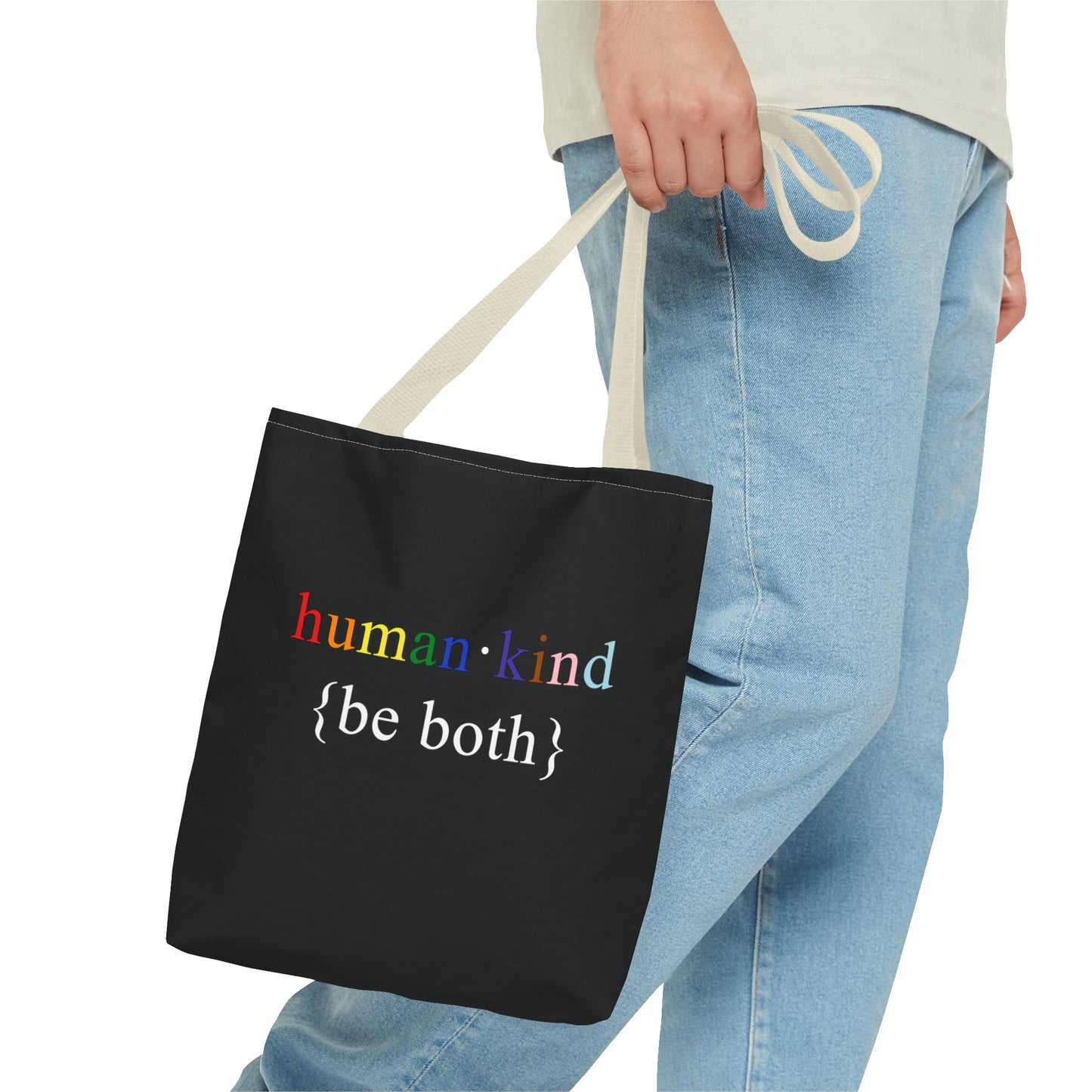 Human Kind Be Both Tote Bag - LGBTQIA Pride Accessory Gift