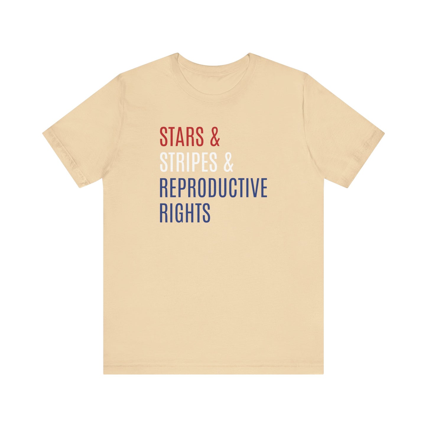 Stars, Stripes, Reproductive Rights Unisex T-Shirt - Red White Blue Patriotic Shirt - Pro-Choice - Women's Rights