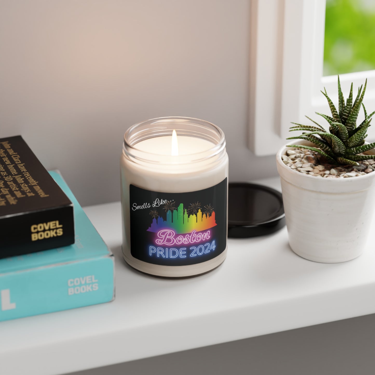 Smells Like Boston Pride 2024 9 oz Scented Soy Candle - Pride Parade Souvenir or Gift - LGBTQ+