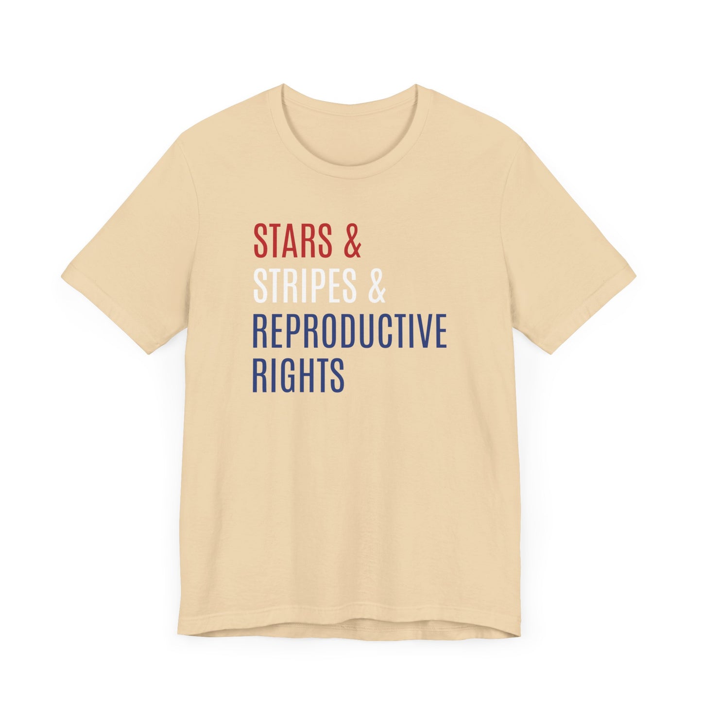 Stars, Stripes, Reproductive Rights Unisex T-Shirt - Red White Blue Patriotic Shirt - Pro-Choice - Women's Rights