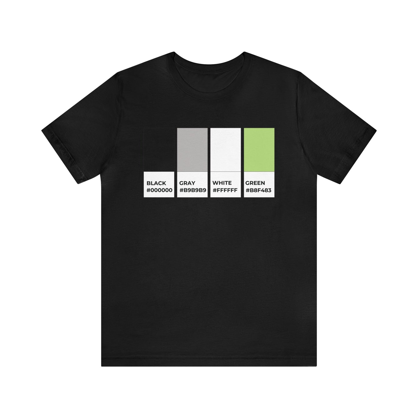 Funny Agender Pride Flag Pantone Colors Unisex Jersey Short Sleeve T-Shirt