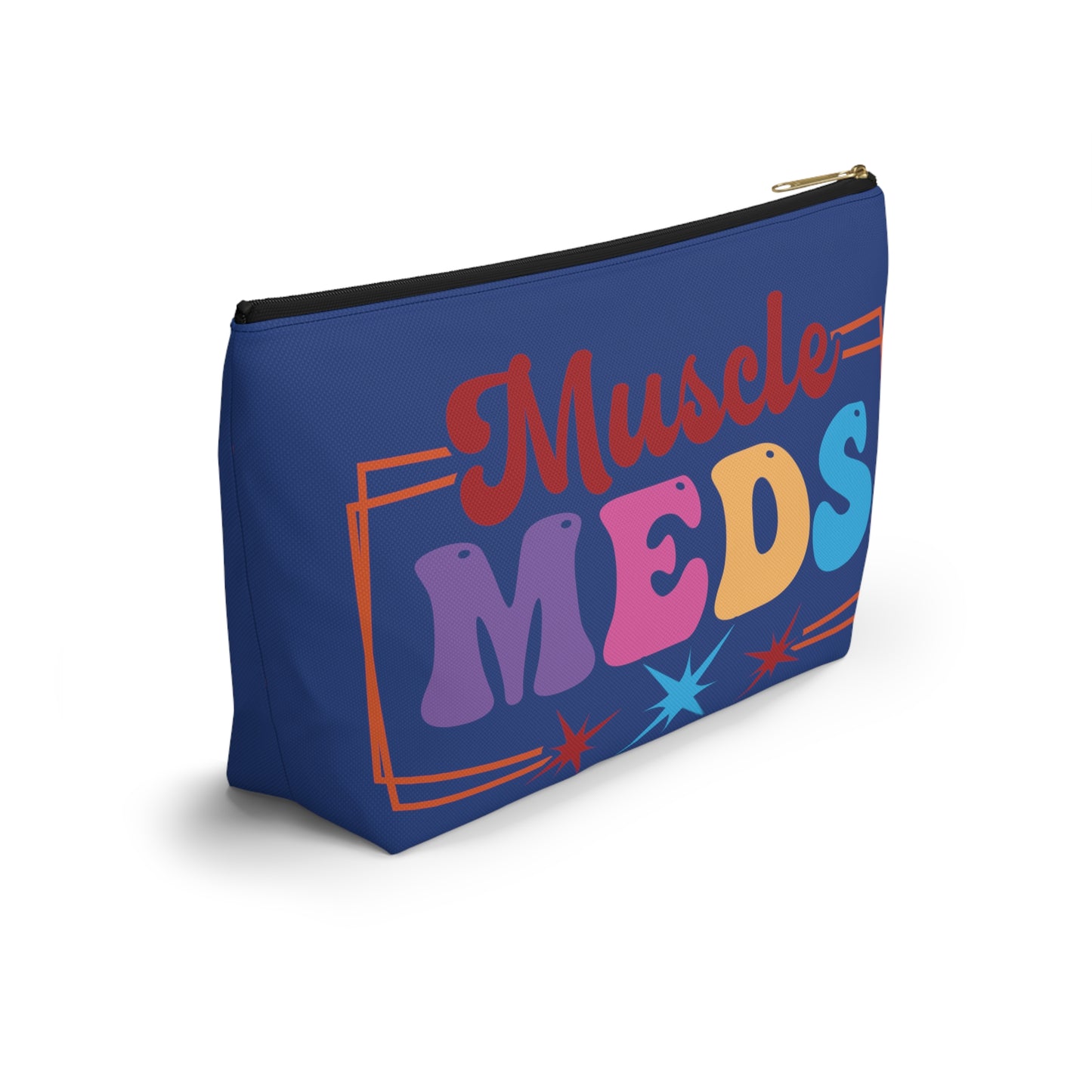 Muscle Meds Testosterone Storage Bag with T-Bottom - FTM Transition Medication Pouch - Gender Affirming Transgender Gift - Travel or Pride Parade Meds Pouch