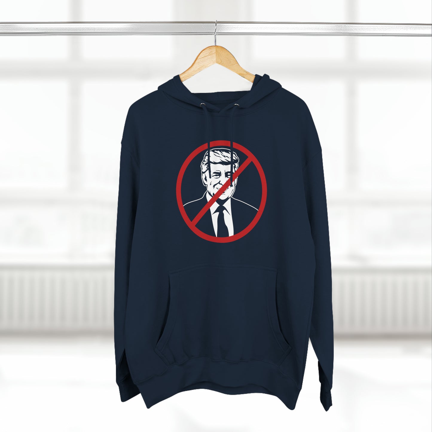 No More Trump Three-Panel Fleece Hoodie