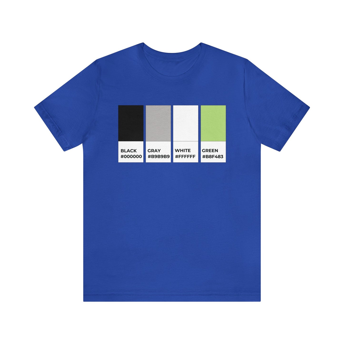 Funny Agender Pride Flag Pantone Colors Unisex Jersey Short Sleeve T-Shirt