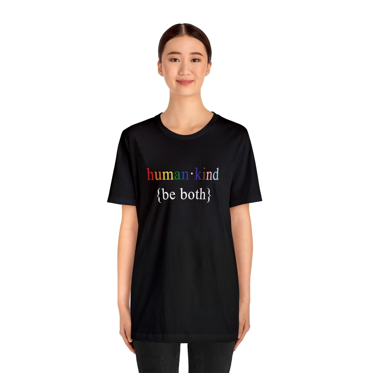 Human Kind Be Both - LGBTQIA Pride Flag Shirt