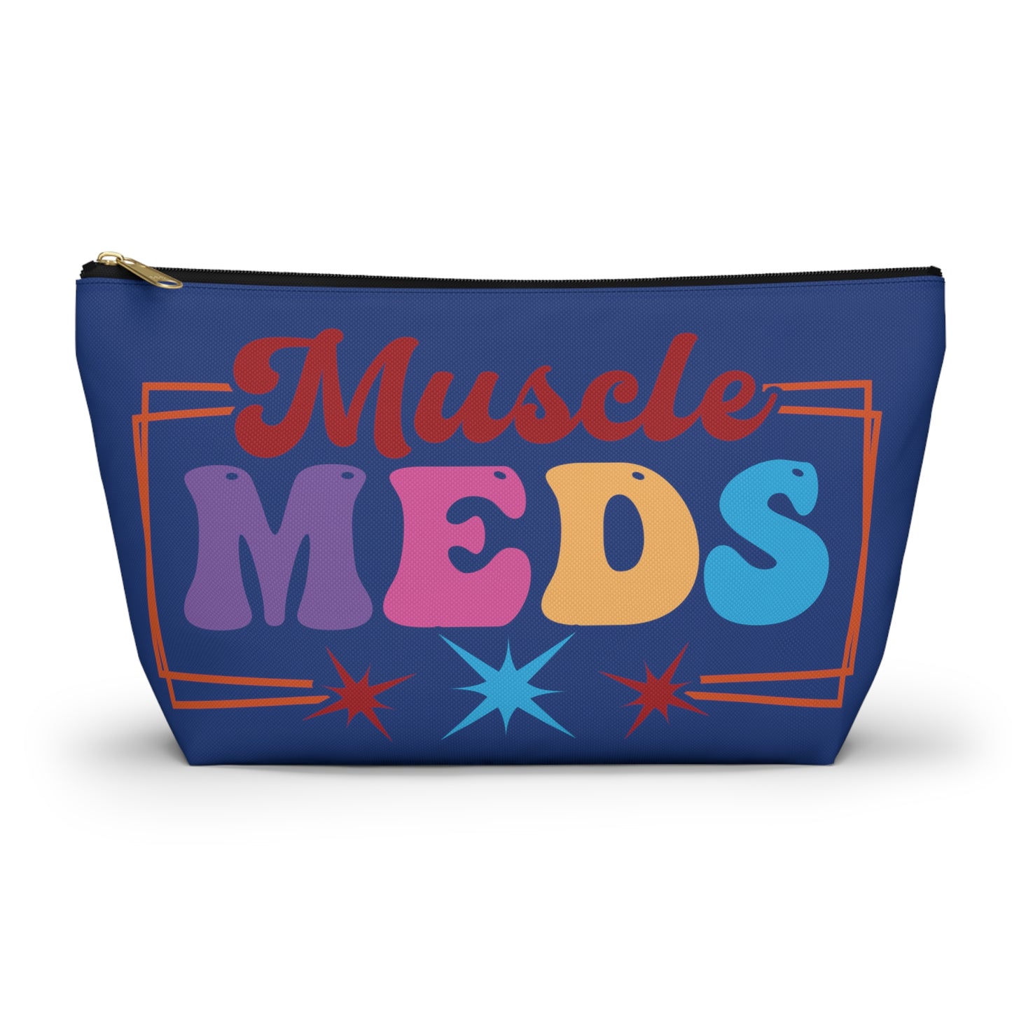 Muscle Meds Testosterone Storage Bag with T-Bottom - FTM Transition Medication Pouch - Gender Affirming Transgender Gift - Travel or Pride Parade Meds Pouch