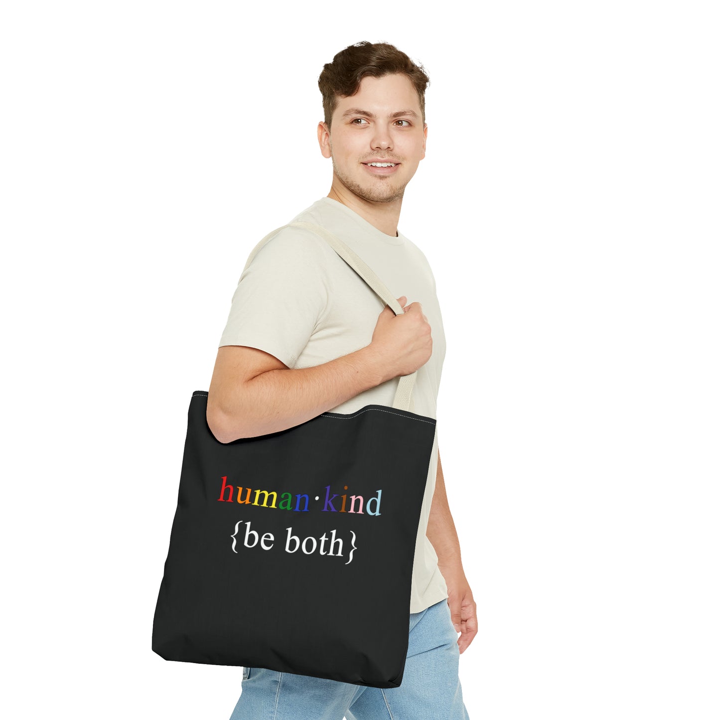 Human Kind Be Both Tote Bag - LGBTQIA Pride Accessory Gift