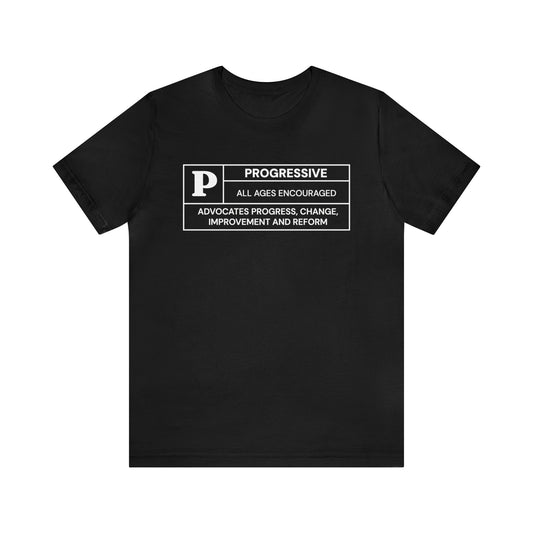 Funny Progressive Ratings Unisex Jersey Short Sleeve T-Shirt