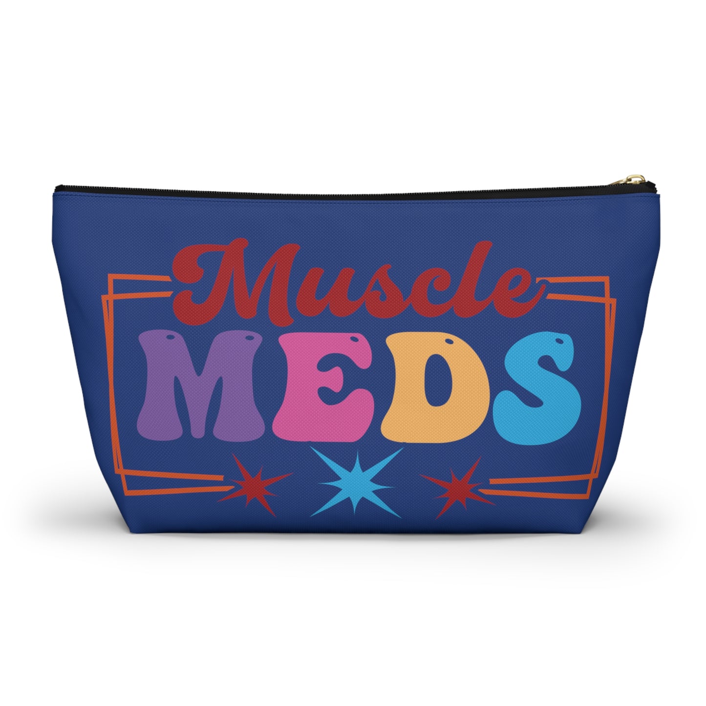 Muscle Meds Testosterone Storage Bag with T-Bottom - FTM Transition Medication Pouch - Gender Affirming Transgender Gift - Travel or Pride Parade Meds Pouch