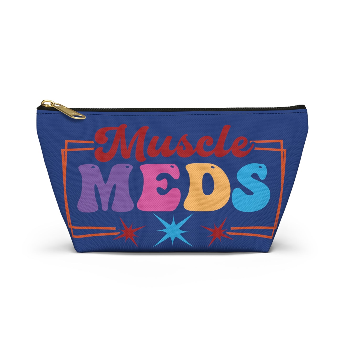 Muscle Meds Testosterone Storage Bag with T-Bottom - FTM Transition Medication Pouch - Gender Affirming Transgender Gift - Travel or Pride Parade Meds Pouch