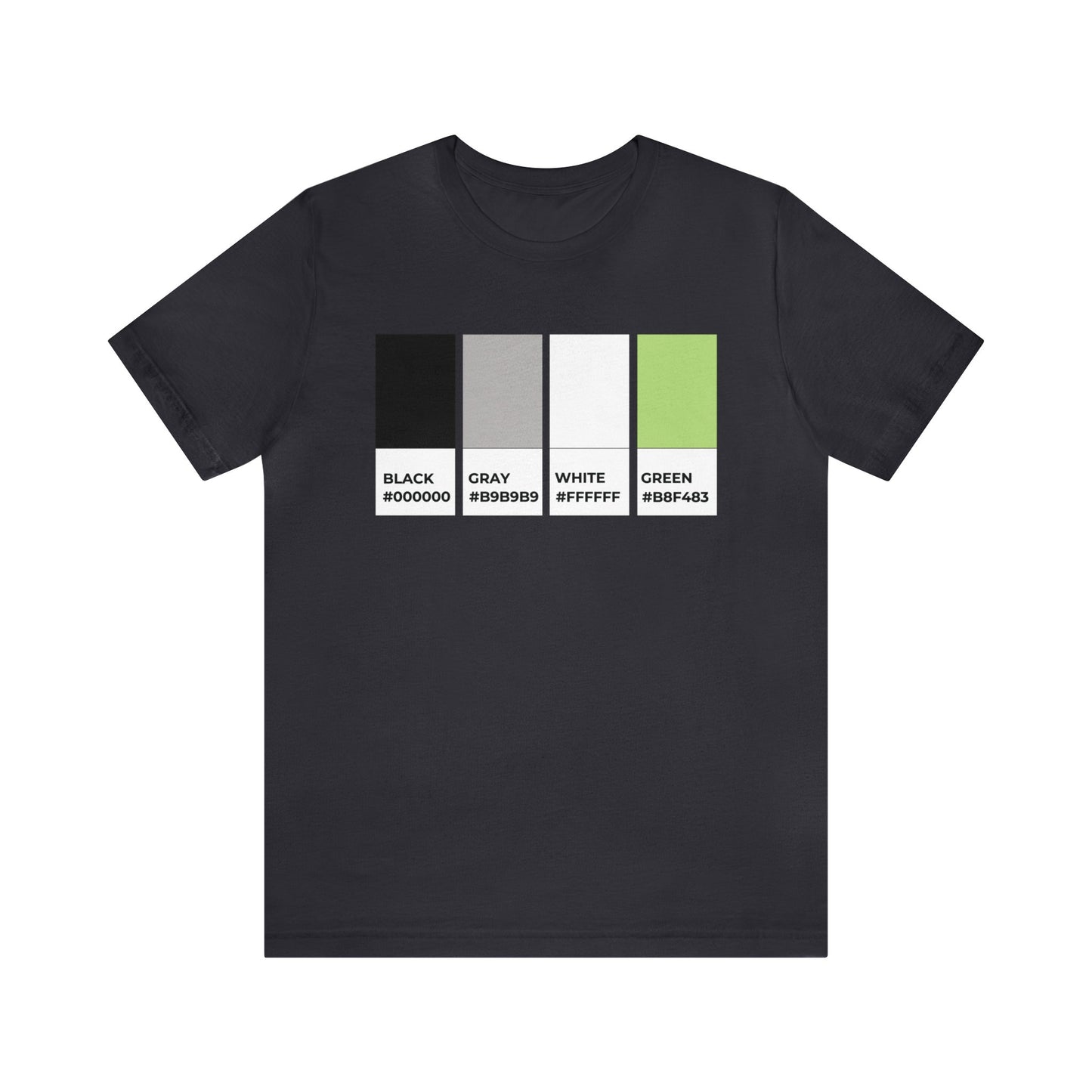 Funny Agender Pride Flag Pantone Colors Unisex Jersey Short Sleeve T-Shirt