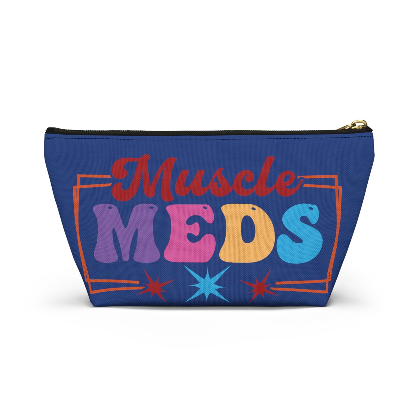 Muscle Meds Testosterone Storage Bag with T-Bottom - FTM Transition Medication Pouch - Gender Affirming Transgender Gift - Travel or Pride Parade Meds Pouch