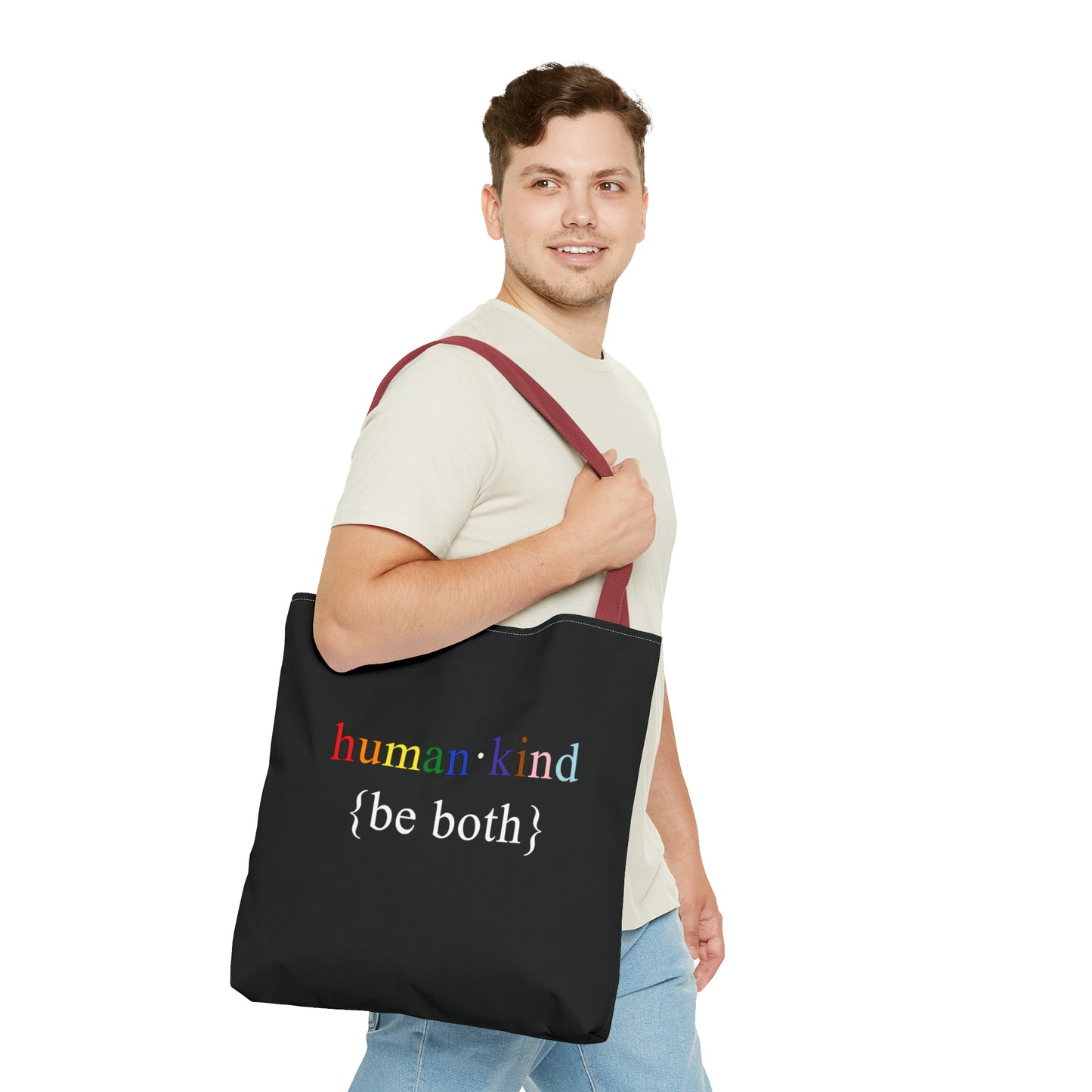 Human Kind Be Both Tote Bag - LGBTQIA Pride Accessory Gift