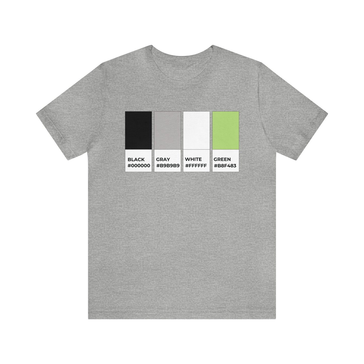 Funny Agender Pride Flag Pantone Colors Unisex Jersey Short Sleeve T-Shirt