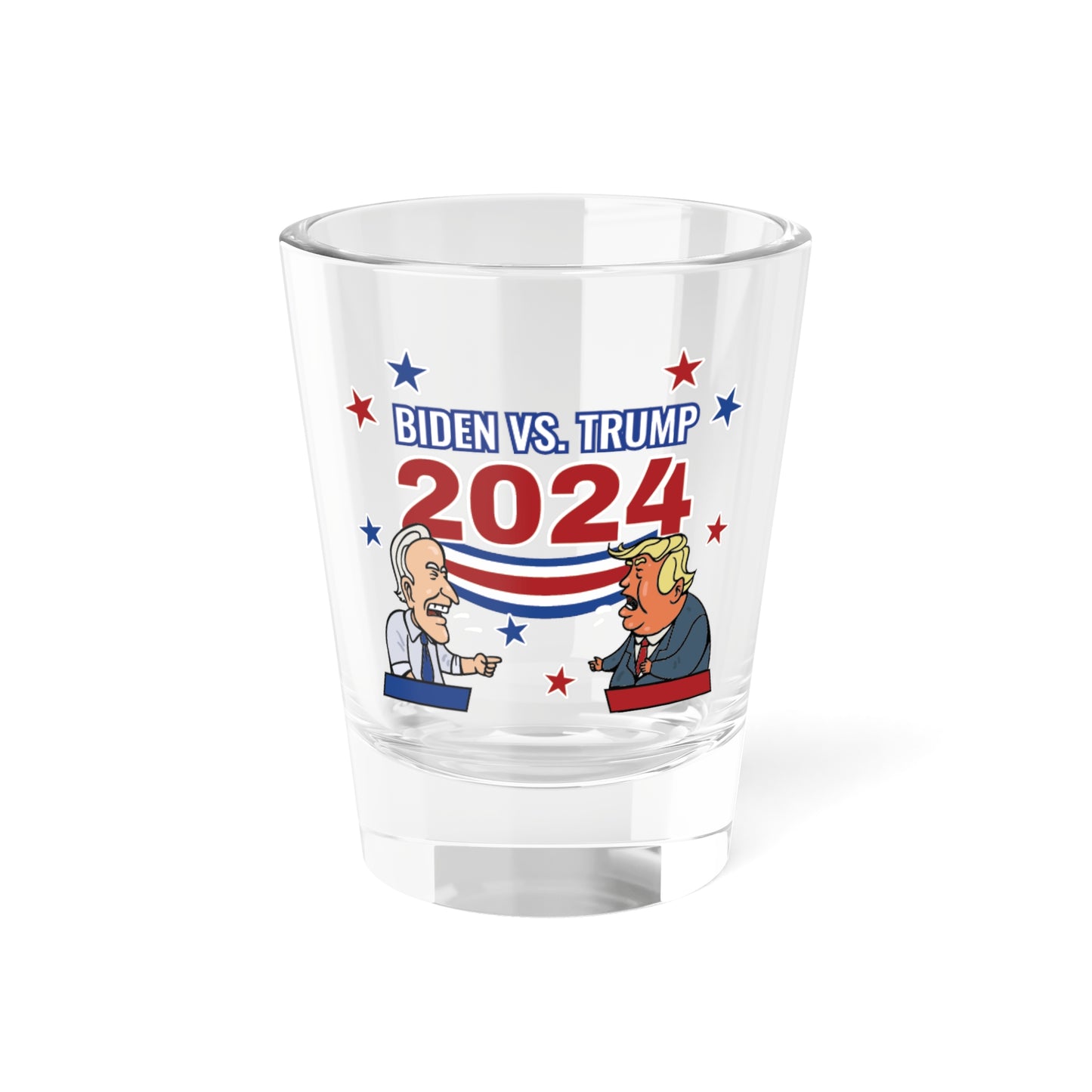 2024 Commemorative Biden Trump Debate Shot Glass, 1.5oz