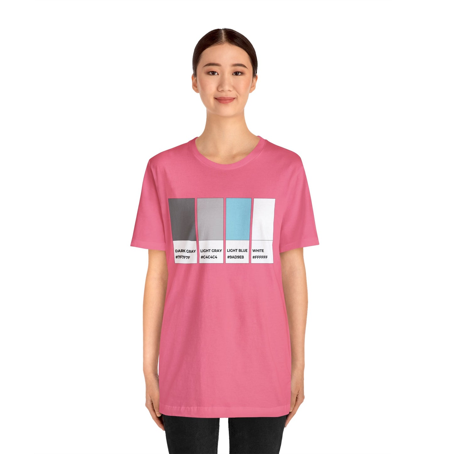 Funny Demiboy Pride Flag Pantone Colors Unisex Jersey Short Sleeve T-Shirt