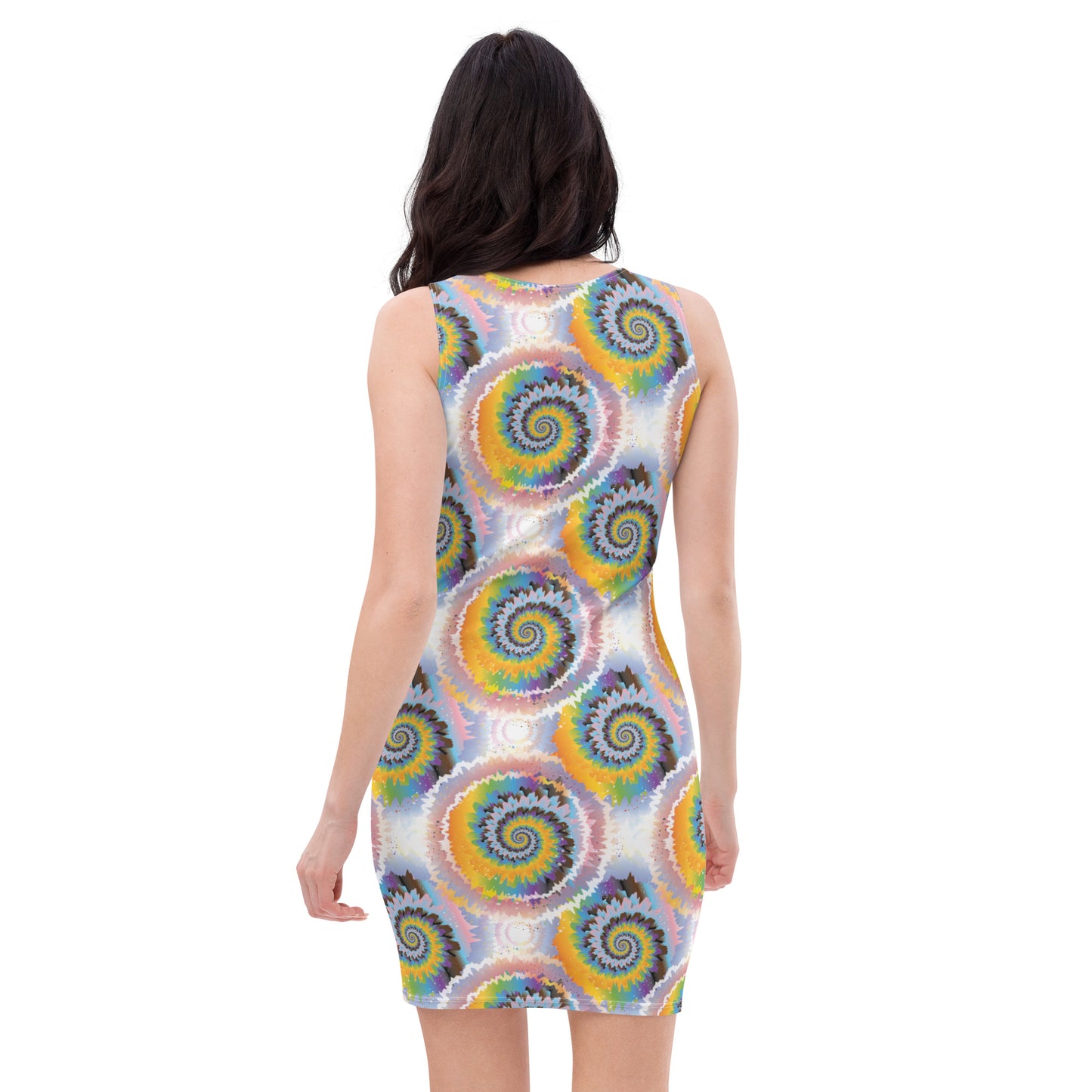 Progress Pride Pride Bodycon Dress - LGBTQIA Red, Orange, Yellow, Green, Rainbow, Purple, Black, Pink and White Flag Sexy Fitted Dress - Parade Club Vacation