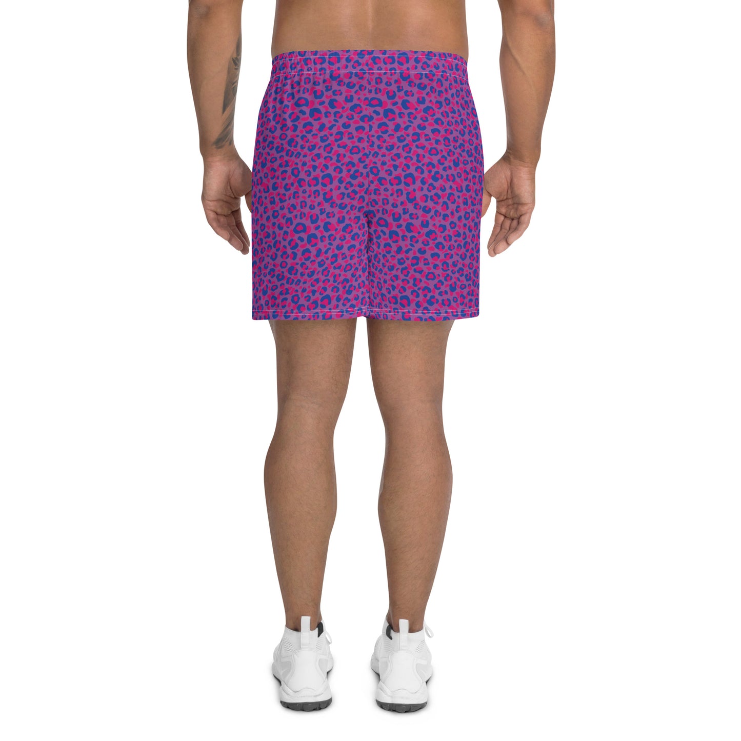 Bisexual Pride Men’s Recycled Athletic Shorts - LGBTQIA Pink, Purple, Blue  Athletic Short Pants - Parade Club Vacation Running Swimming