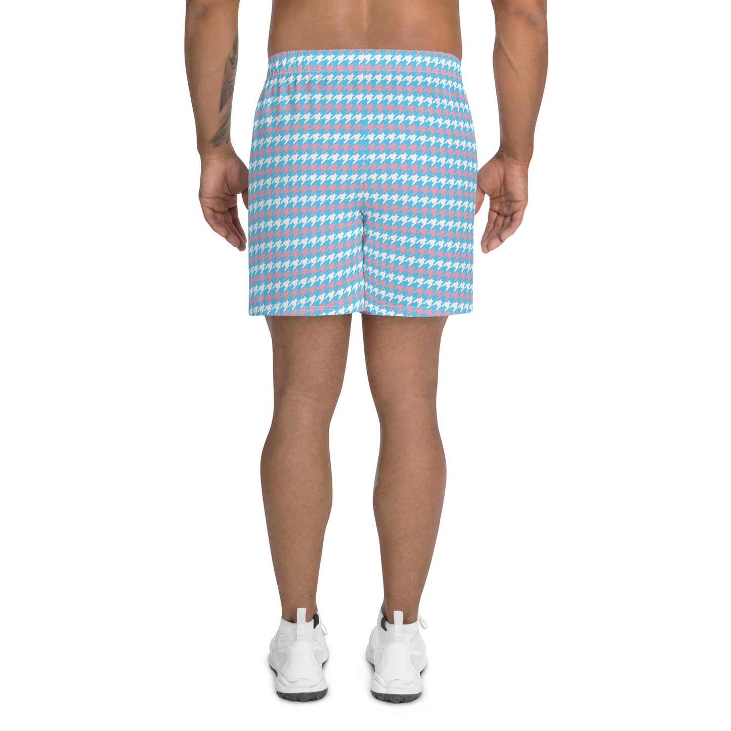 Transgender Pride Men’s Recycled Athletic Shorts - LGBTQIA Pink White Blue Athletic Short Pants - Parade Club Vacation Running Swimming