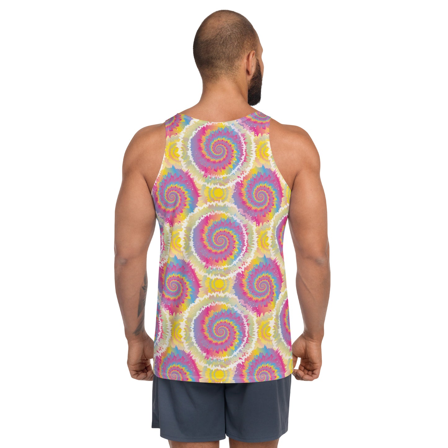 Pansexual Pride Men's Tank Top Unisex Tank Top - LGBTQIA Pink, Blue, Yellow Flag Shirt - Parade Club Running