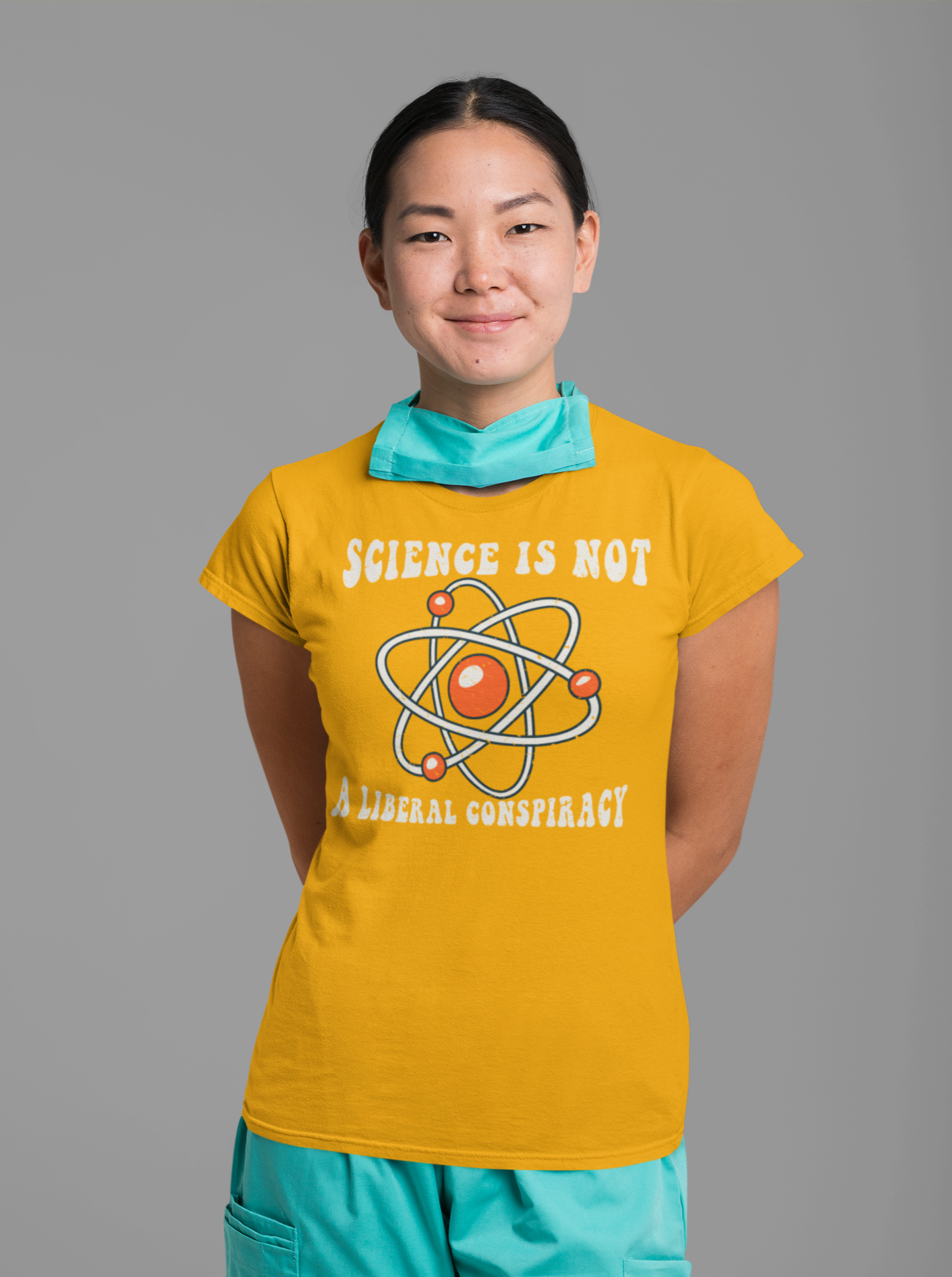 Science is Not a Liberal Conspiracy Unisex T-Shirt - Funny Liberal Progressive Democrat Shirt - Pro-Science - Science Enthusiast